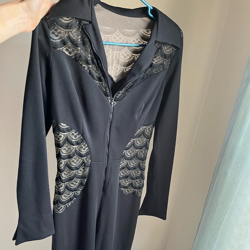 Retro black jumpsuit